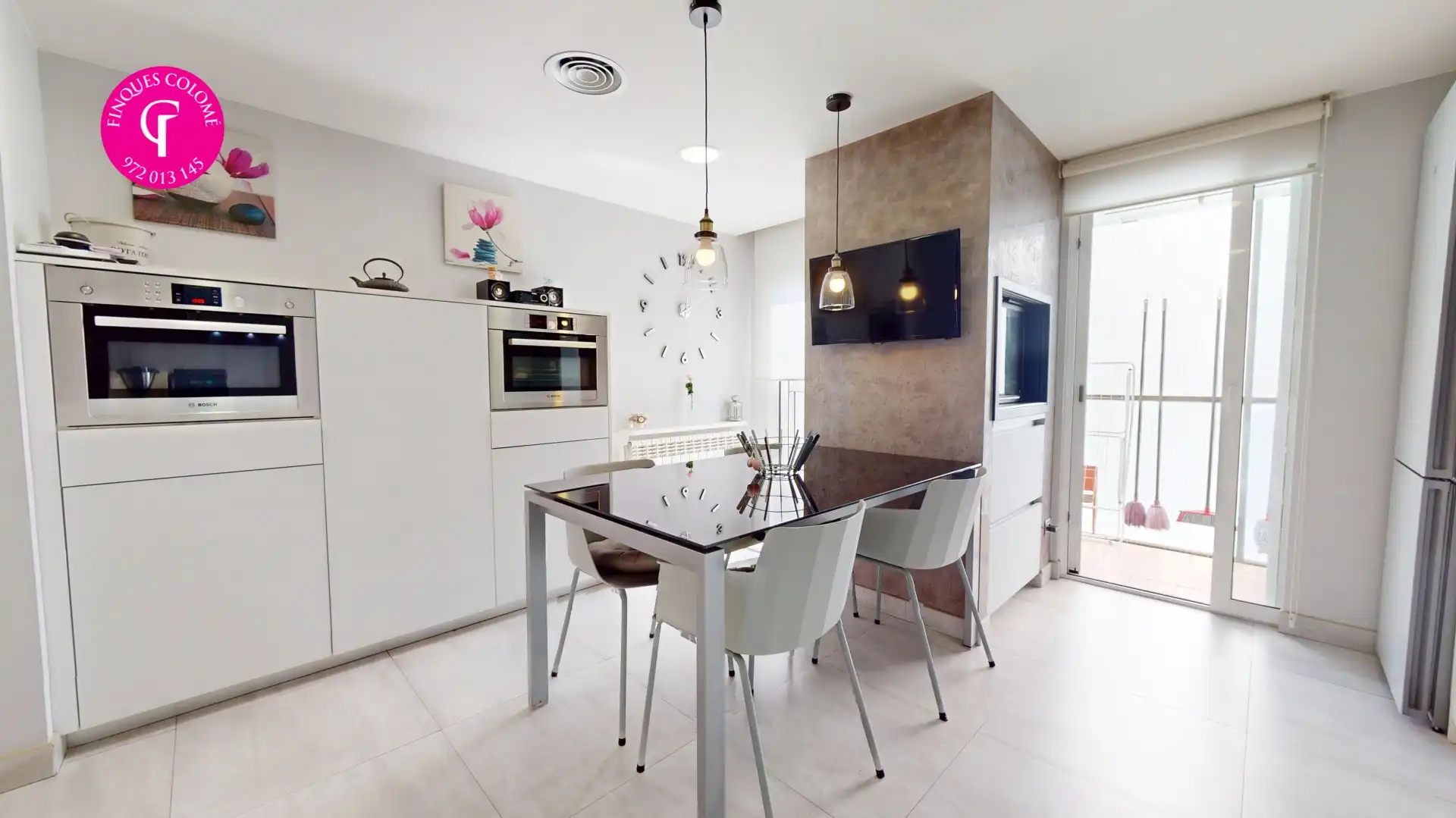 Kitchen of Attic for sale in Girona  with Air Conditioner, Heating and Terrace