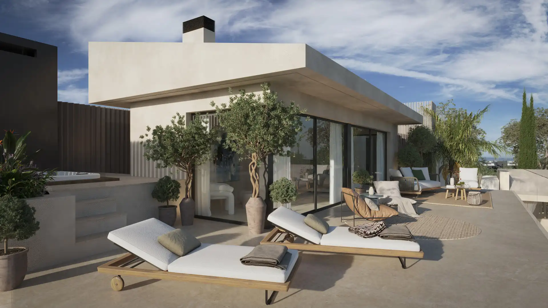 Terraza de Casa o chalet en venta en Fuengirola con Aire acondicionado, Jardín privado y Terraza
