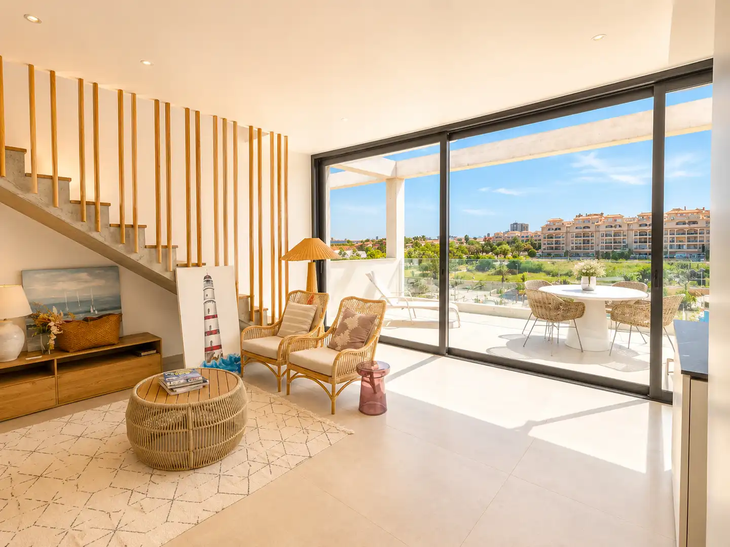 Sala d'estar de Àtic en venda en Cartagena amb Aire condicionat, Calefacció i Terrassa
