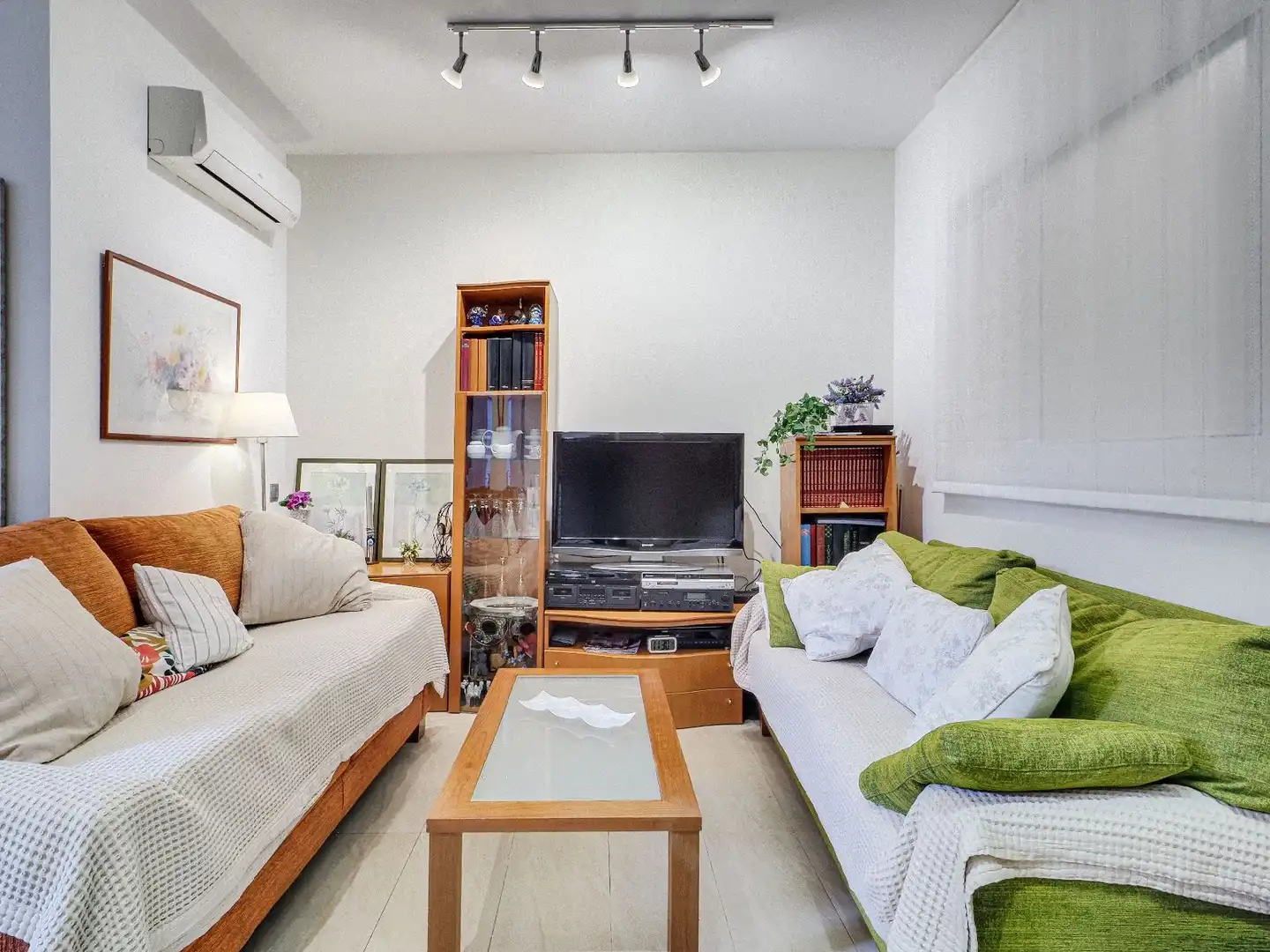 Sala de estar de Piso en venta en Barcelona con Aire acondicionado, Calefacción y Terraza