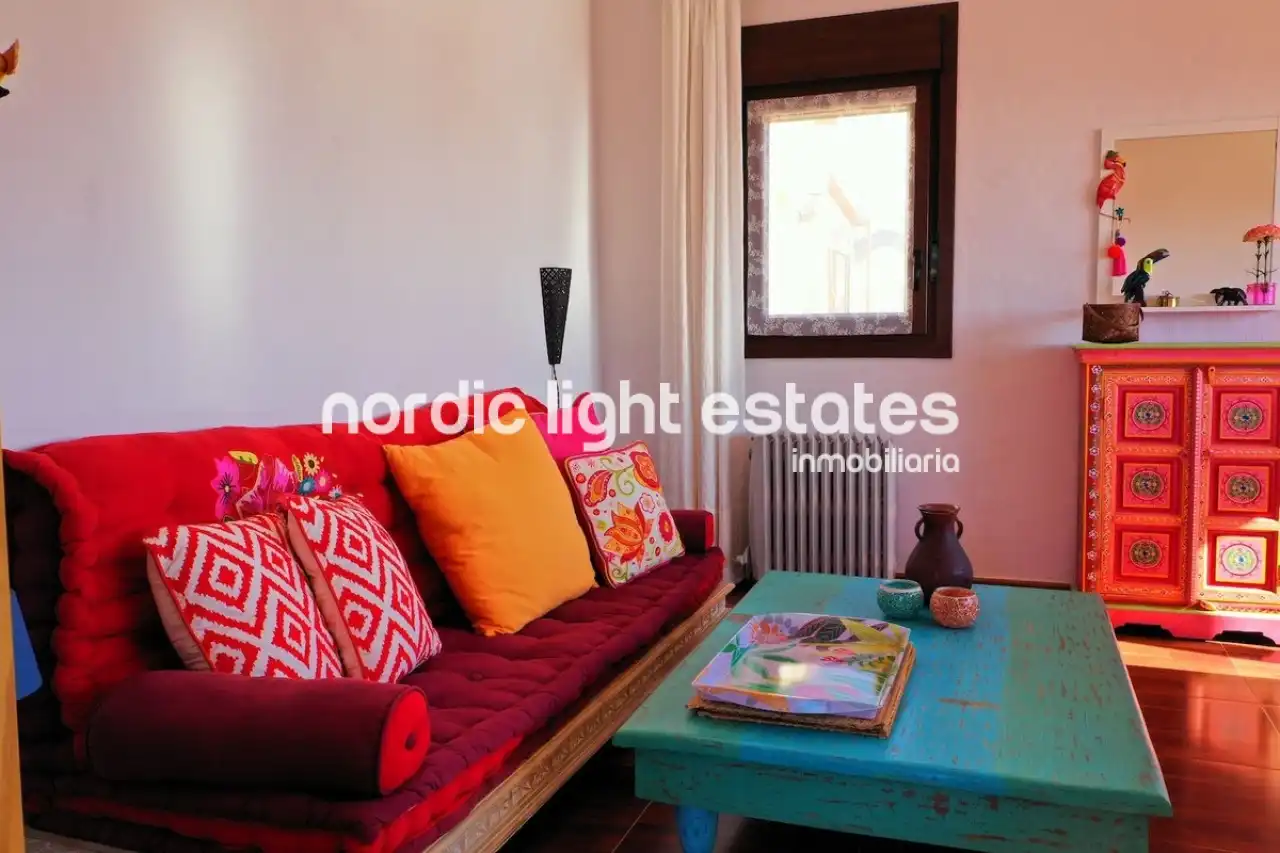 Sala de estar de Casa o chalet en venta en Nerja con Terraza, Piscina y Amueblado
