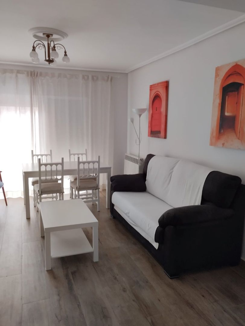 Sala de estar de Piso de alquiler en  Zaragoza Capital con Calefacción, Amueblado y Horno