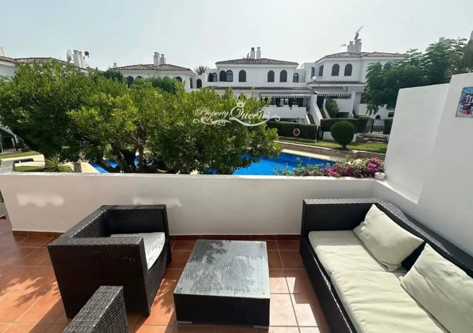 Terrassa de Casa adosada de lloguer en Estepona amb Aire condicionat, Terrassa i Piscina