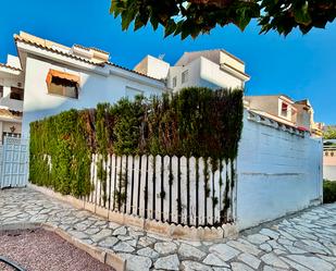 Exterior view of Single-family semi-detached for sale in Alicante / Alacant  with Air Conditioner, Terrace and Balcony