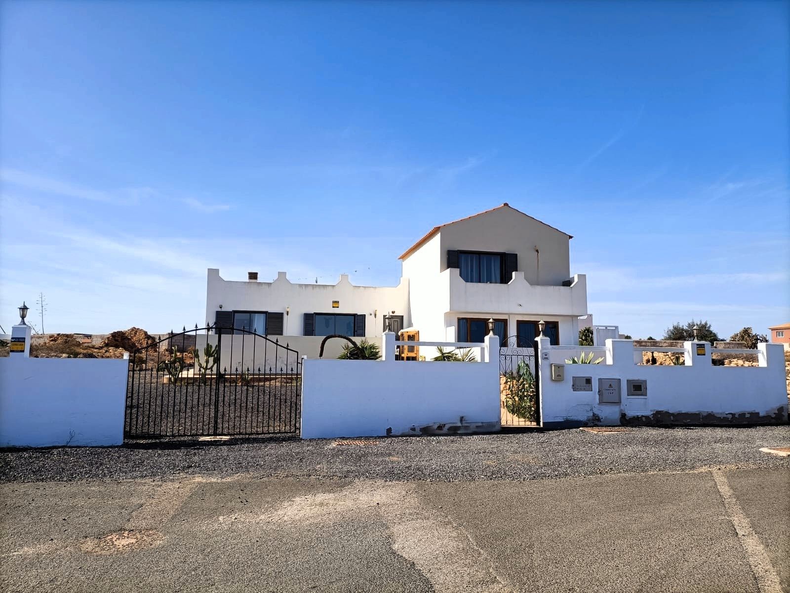 Vista exterior de Casa o xalet en venda en Antigua amb Jardí privat, Terrassa i Piscina