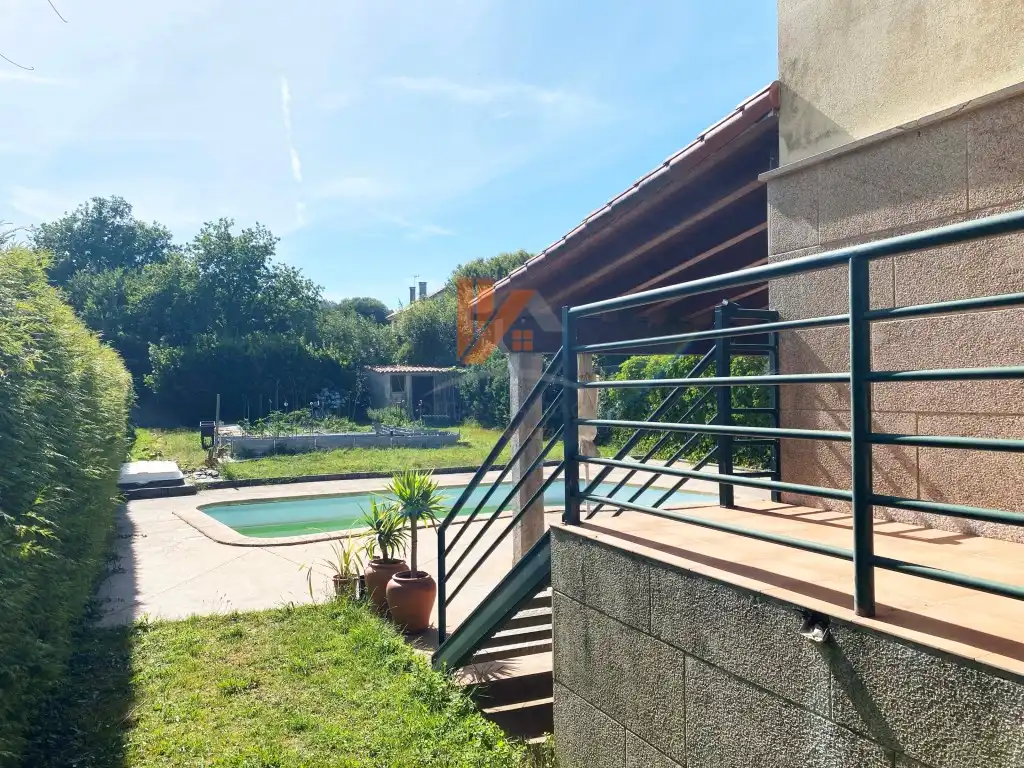Jardín de Casa o chalet en venta en Teo con Jardín privado, Terraza y Piscina