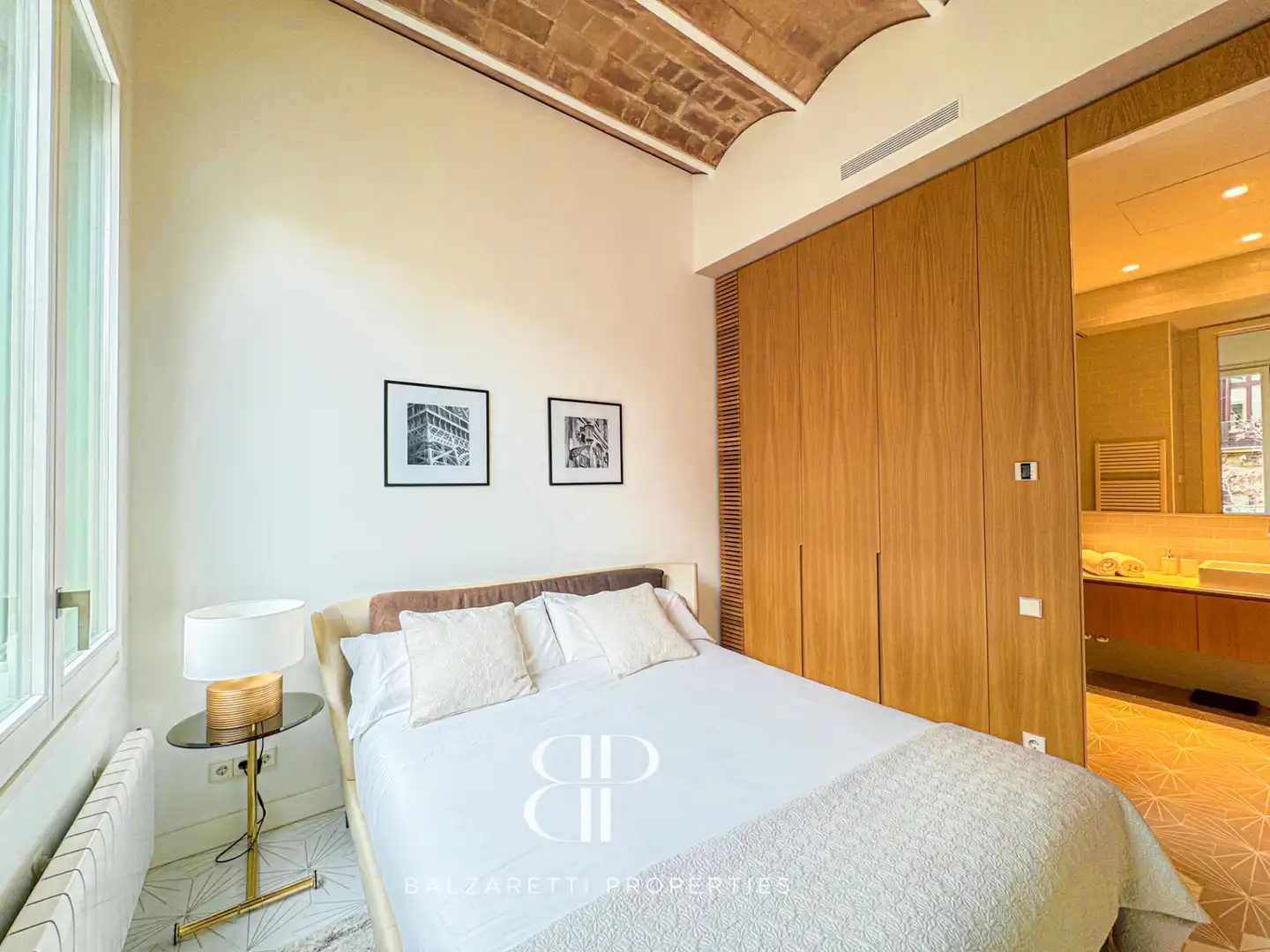 Schlafzimmer von Wohnung zur Miete in Barcelona mit Klimaanlage, Heizung und Möbliert