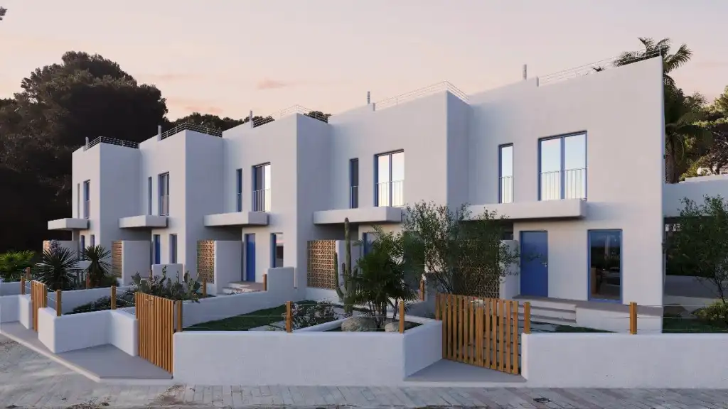 Vista exterior de Casa o xalet en venda en Alcúdia amb Aire condicionat, Jardí privat i Piscina comunitària