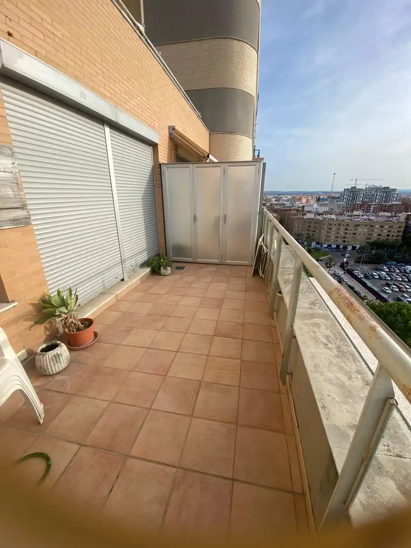 Balcony of Flat for sale in Mislata  with Air Conditioner, Private garden and Parquet flooring