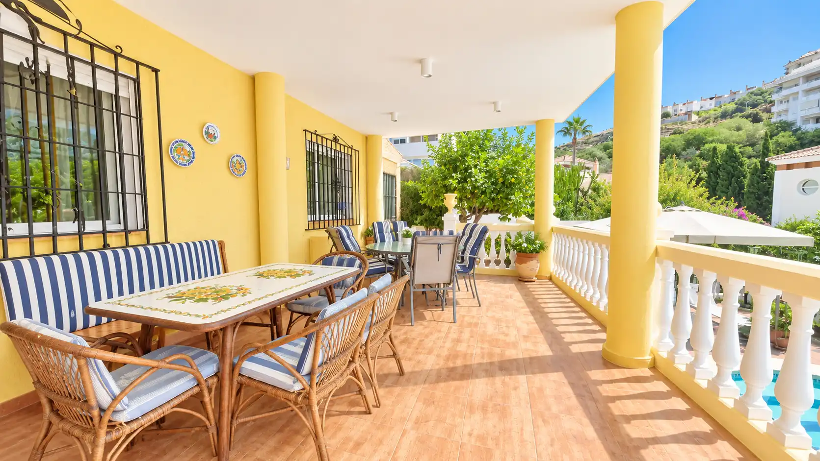 Terrassa de Casa o xalet en venda en Rincón de la Victoria amb Aire condicionat, Calefacció i Jardí privat
