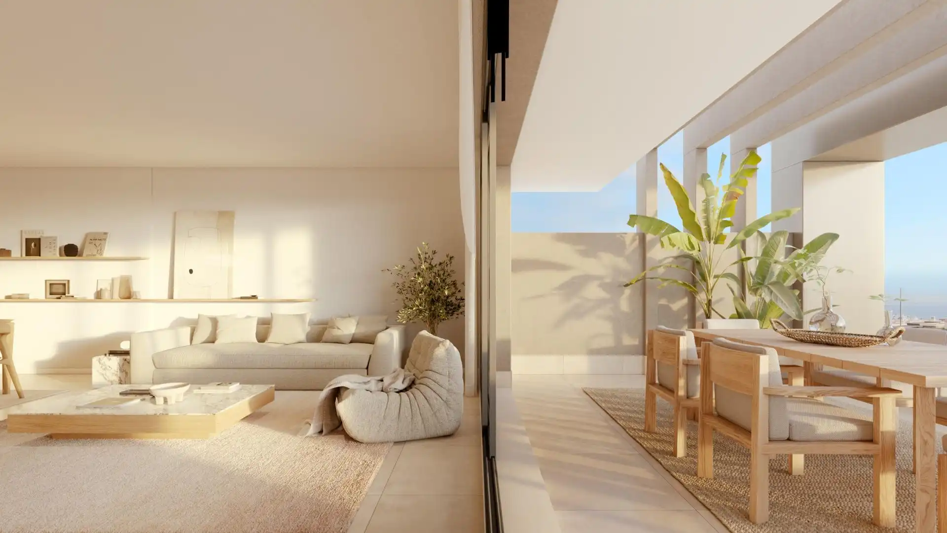Sala de estar de Apartamento en venta en Estepona con Aire acondicionado, Jardín privado y Terraza