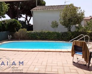 Swimming pool of House or chalet for sale in Pineda de Mar  with Heating, Private garden and Terrace