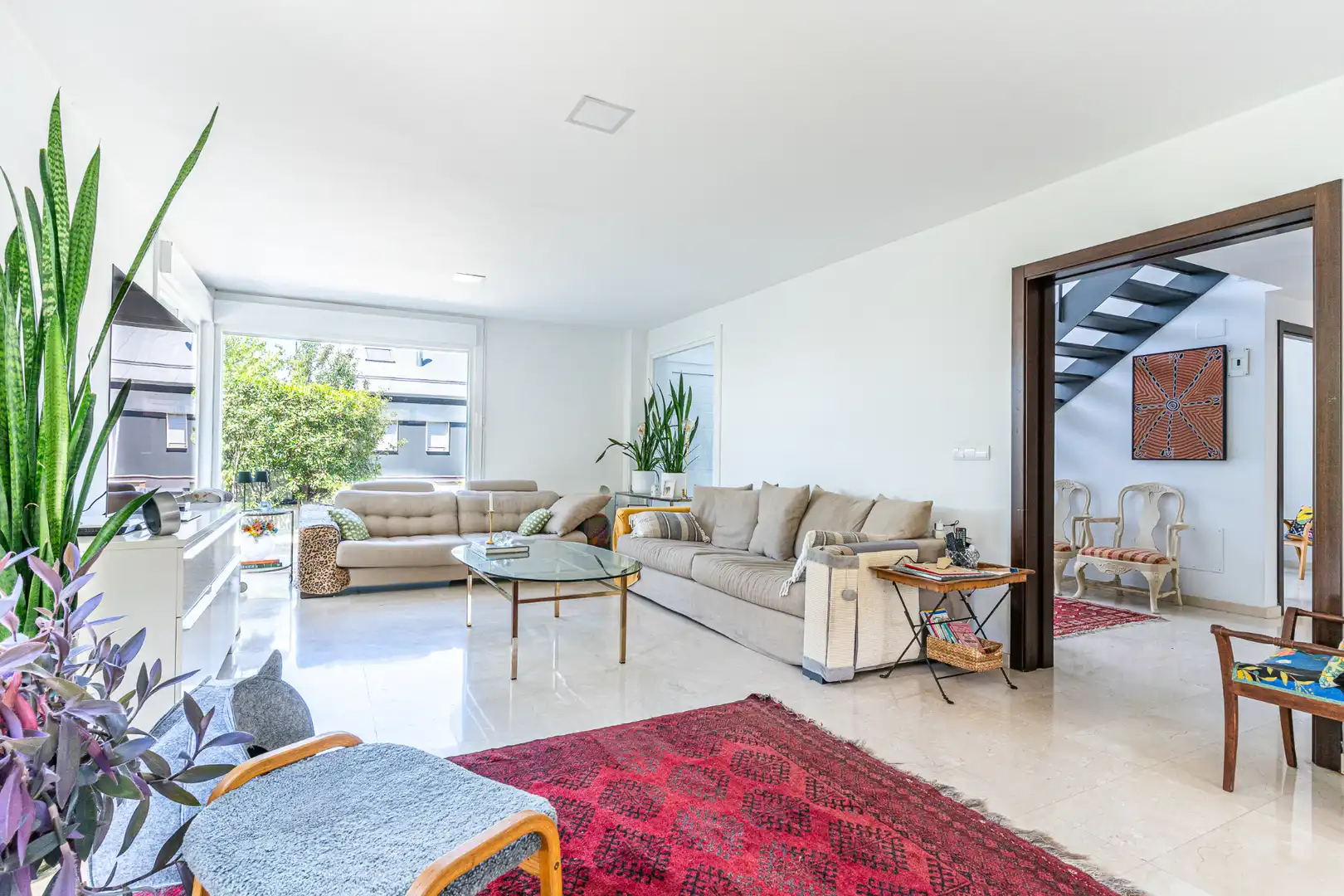 Living room of Detached homes for sale in Las Rozas de Madrid  with Air Conditioner, Heating and Private garden