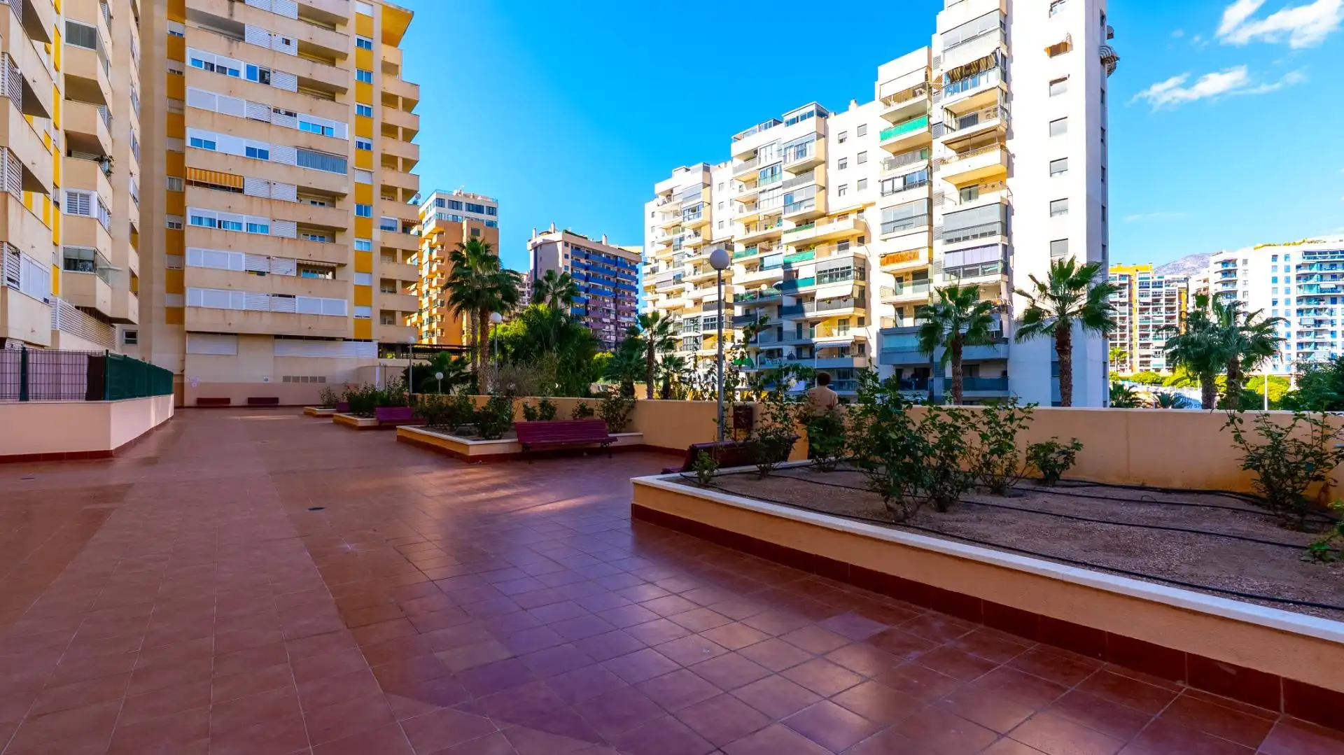 Terrace of Attic for rent in Villajoyosa / La Vila Joiosa  with Air Conditioner, Heating and Private garden