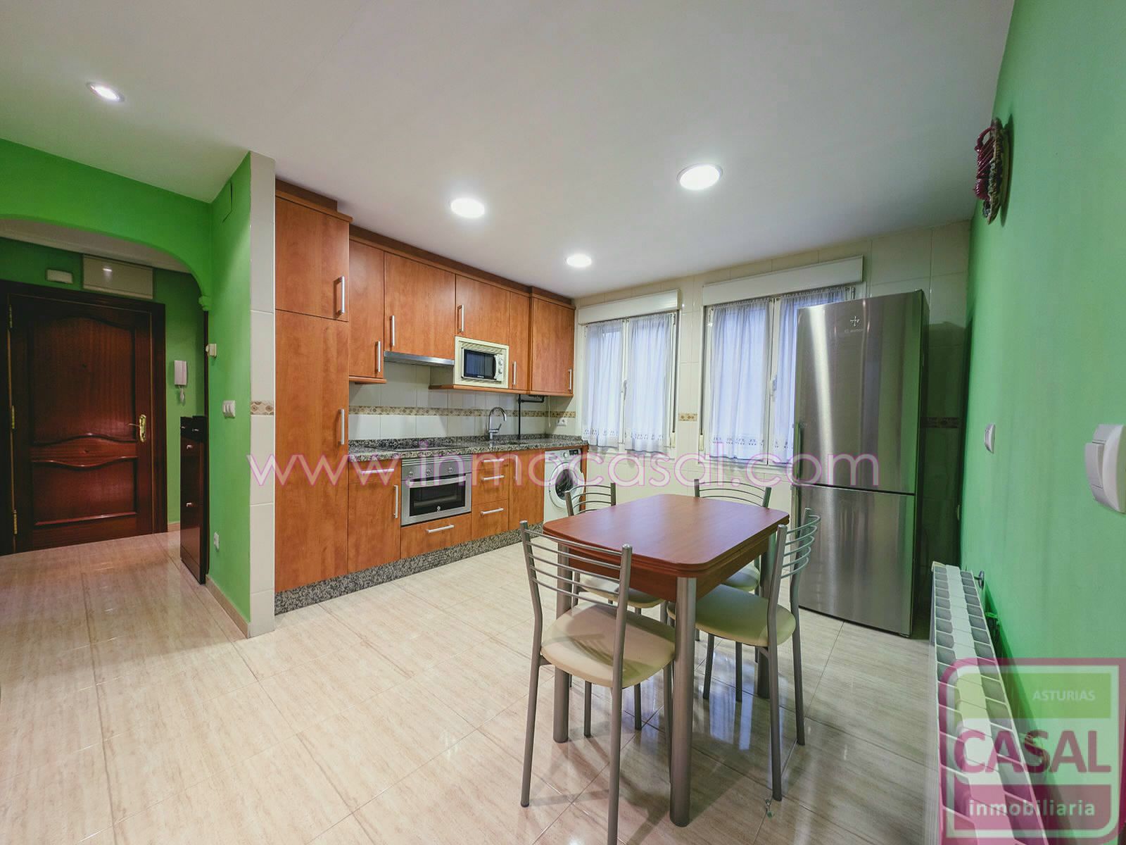 Kitchen of Flat for sale in Aller  with Heating, Storage room and Furnished