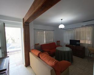 Living room of Flat for sale in Guillena  with Air Conditioner, Private garden and Furnished