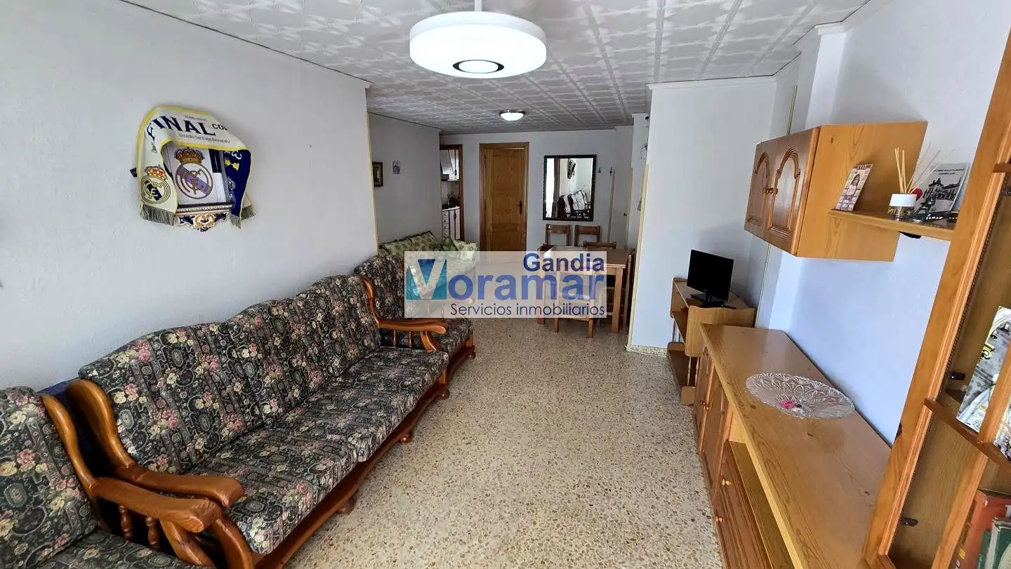Wohnzimmer von Wohnungen zur Miete in Miramar mit Heizung, Terrasse und Möbliert