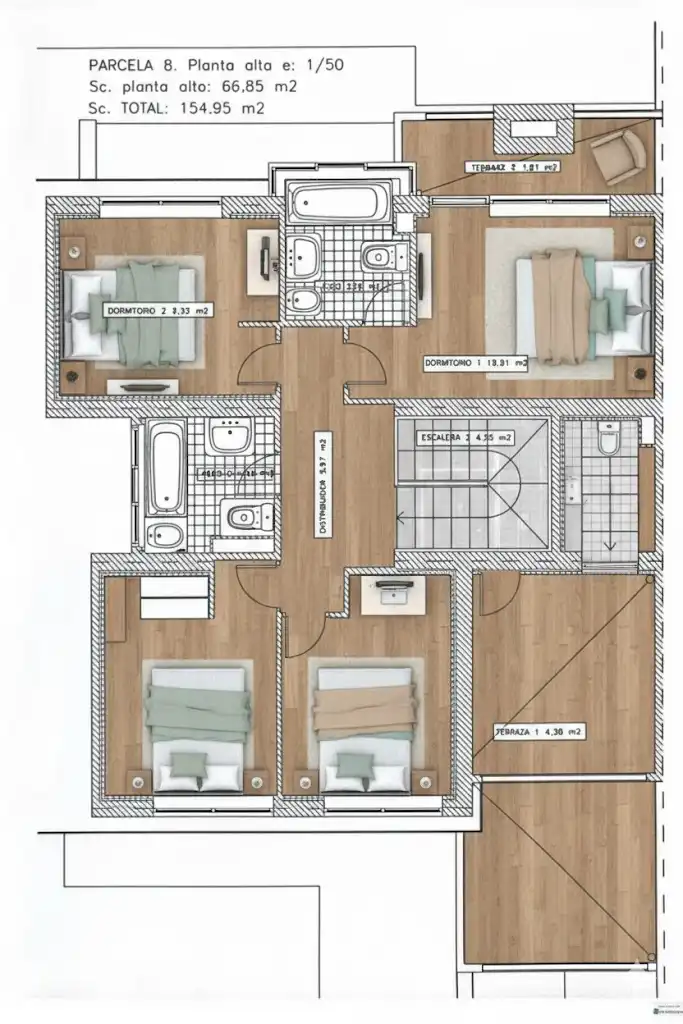 Casa adosada en venda en Rivas-Vaciamadrid amb Calefacció, Jardí privat i Parquet