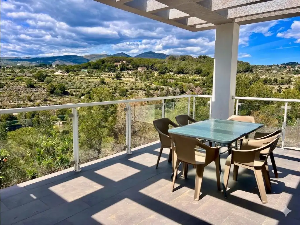 Terrace of Detached homes for sale in Calpe / Calp  with Private garden, Terrace and Swimming Pool