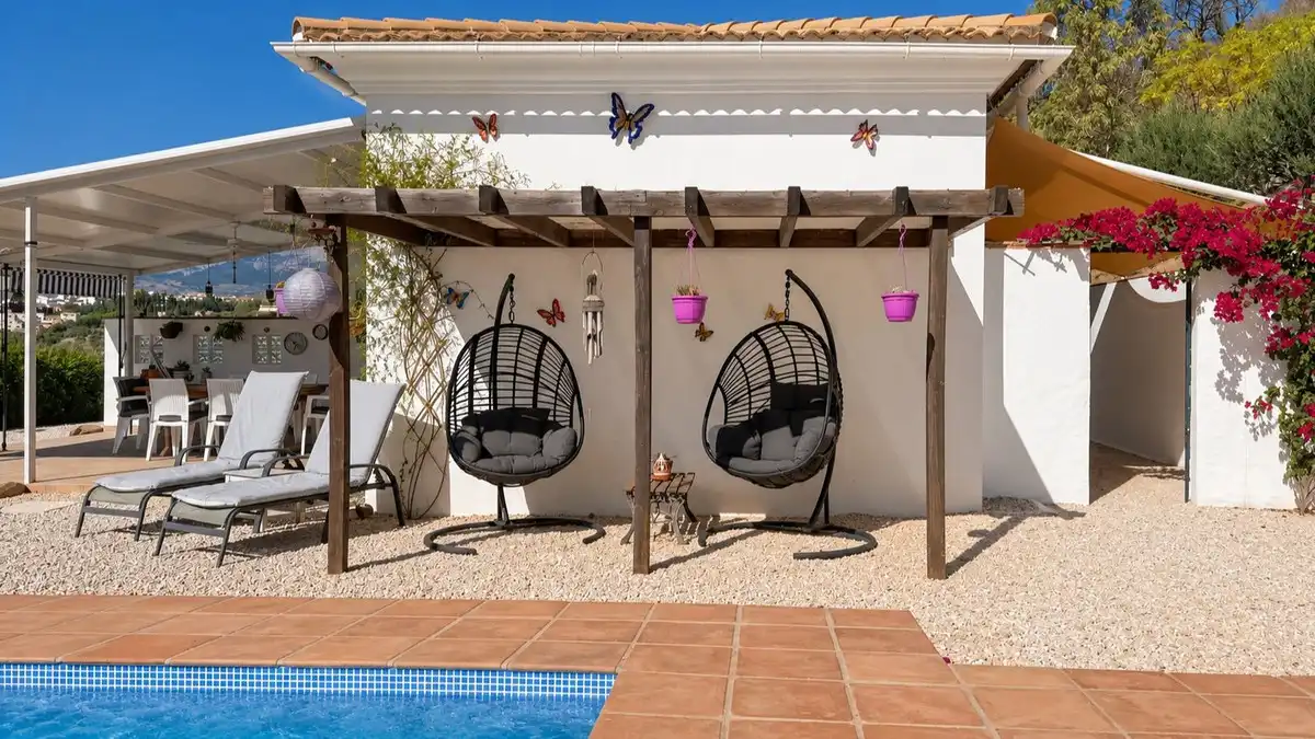 Terrassa de Casa o xalet en venda en Colmenar amb Aire condicionat, Jardí privat i Terrassa