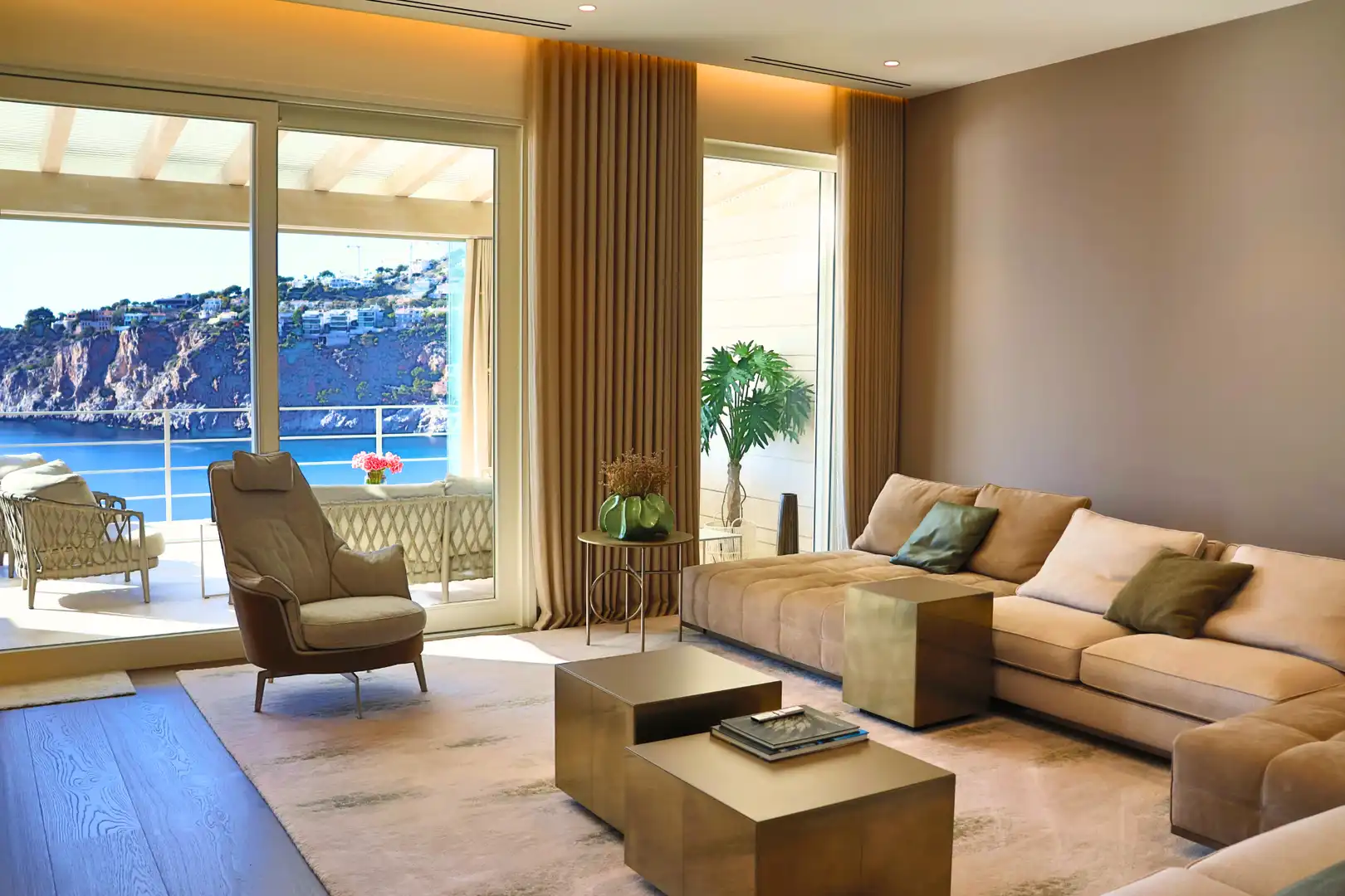 Sala de estar de Casa o chalet en venta en Andratx con Aire acondicionado, Calefacción y Jardín privado