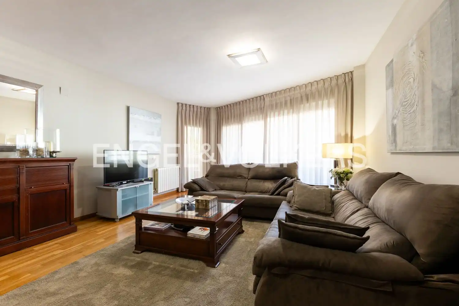 Sala de estar de Piso de alquiler en Valencia con Aire acondicionado, Calefacción y Parquet