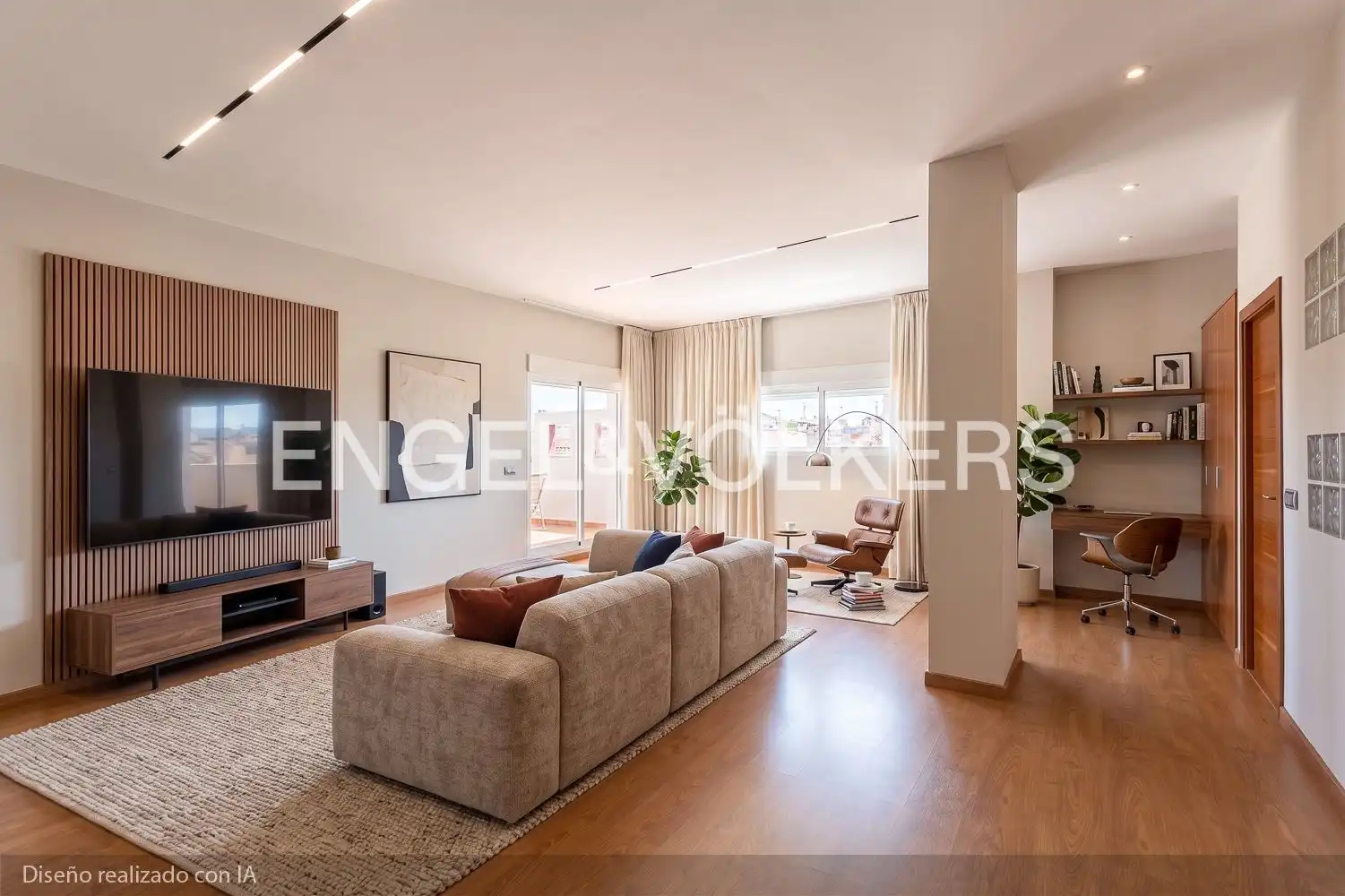 Living room of Houses for sale in Villanueva de Castellón  with Air Conditioner, Heating and Terrace