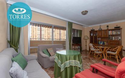 Living room of Flat for sale in Málaga Capital  with Terrace, Storage room and Balcony