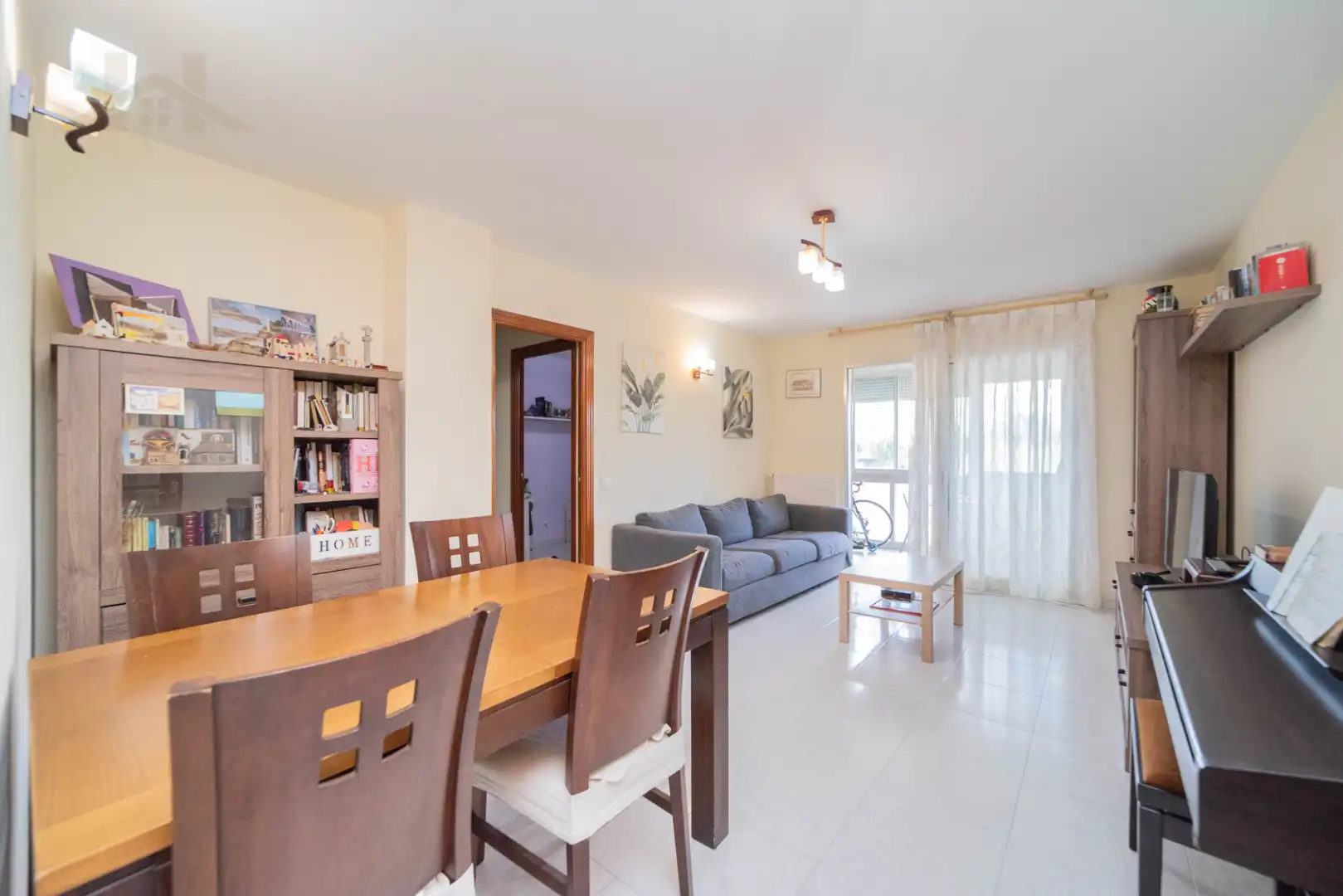 Living room of Flat for sale in Móstoles  with Heating, Terrace and Furnished