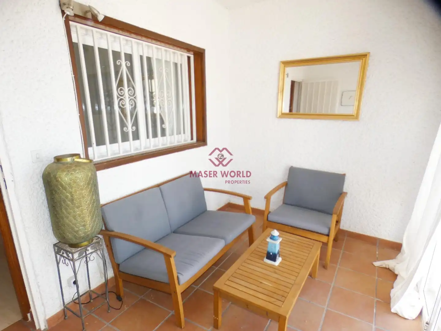 Terrassa de Casa o xalet en venda en Mazarrón amb Aire condicionat, Calefacció i Jardí privat