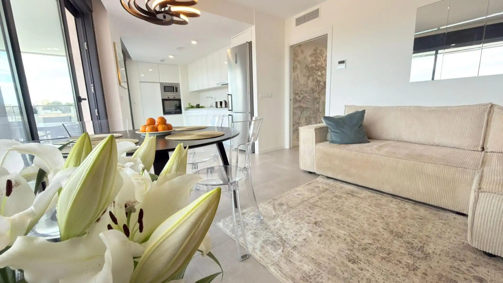 Sala d'estar de Apartament en venda en Orihuela amb Aire condicionat, Calefacció i Jardí privat