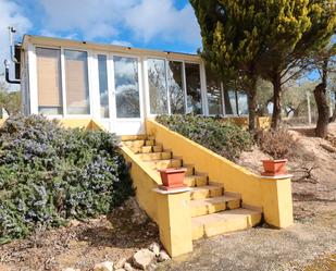 Exterior view of House or chalet for sale in Torremanzanas / La Torre de les Maçanes  with Private garden and Furnished