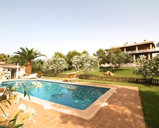 Swimming pool of Country house for sale in Ses Salines  with Air Conditioner, Terrace and Swimming Pool