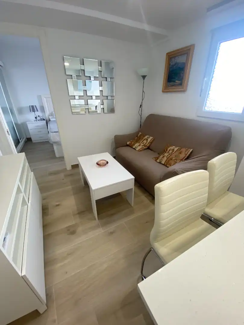 Sala d'estar de Apartament de lloguer en Málaga amb Aire condicionat, Moblat i Rentadora