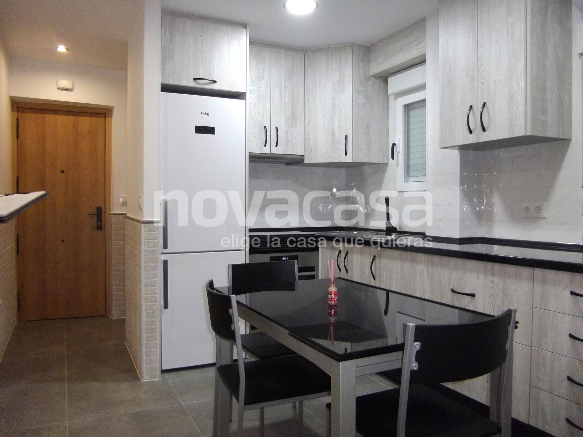 Kitchen of Apartment for sale in  Albacete Capital  with Air Conditioner and Furnished