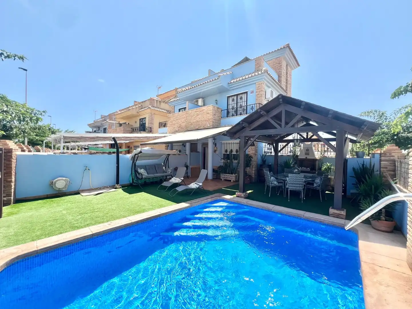 Swimming pool of Houses for rent in Pilar de la Horadada  with Air Conditioner, Heating and Swimming Pool