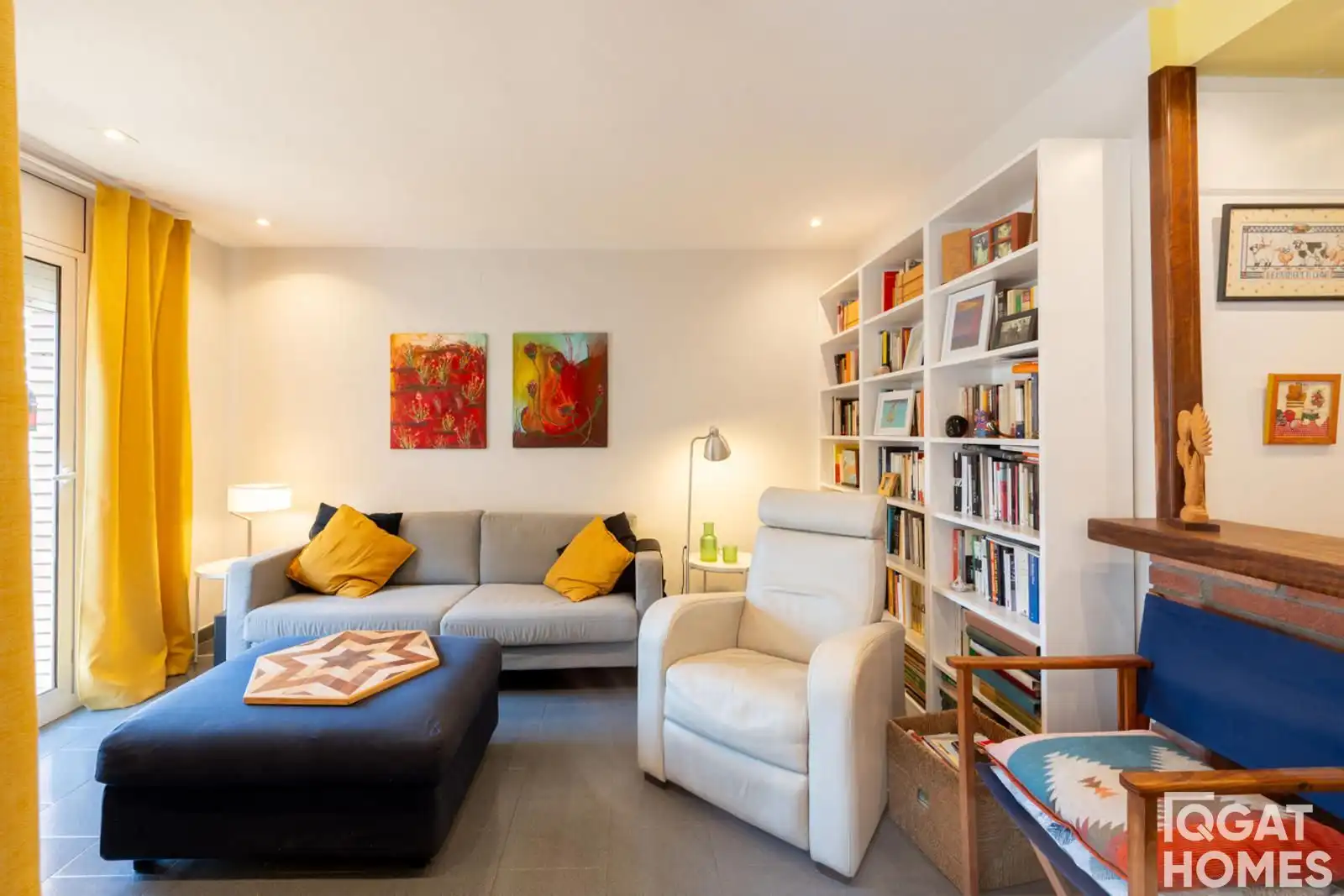 Sala de estar de Piso en venta en Sant Cugat del Vallès con Aire acondicionado, Calefacción y Terraza
