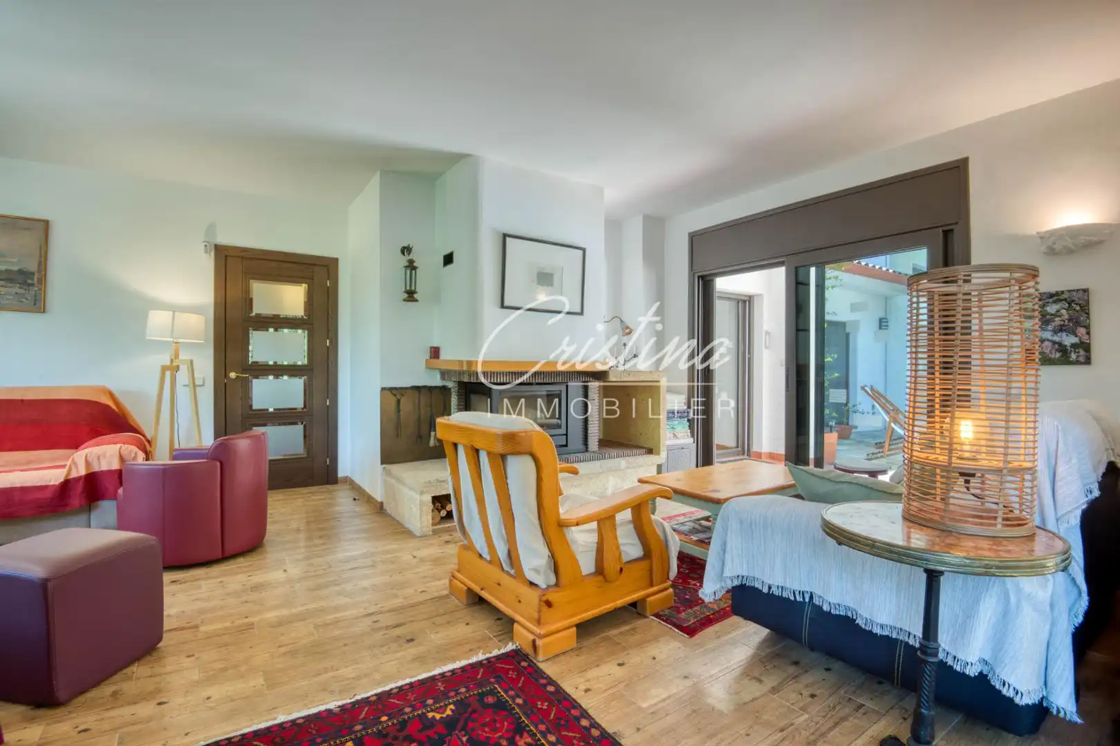 Sala d'estar de Casa o xalet en venda en Santa Cristina d'Aro amb Calefacció i Piscina