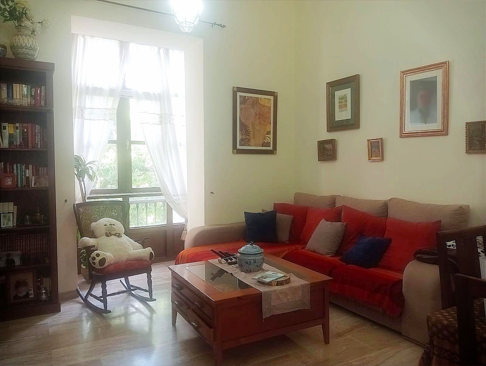 Sala d'estar de Dúplex de lloguer en  Cádiz Capital amb Aire condicionat