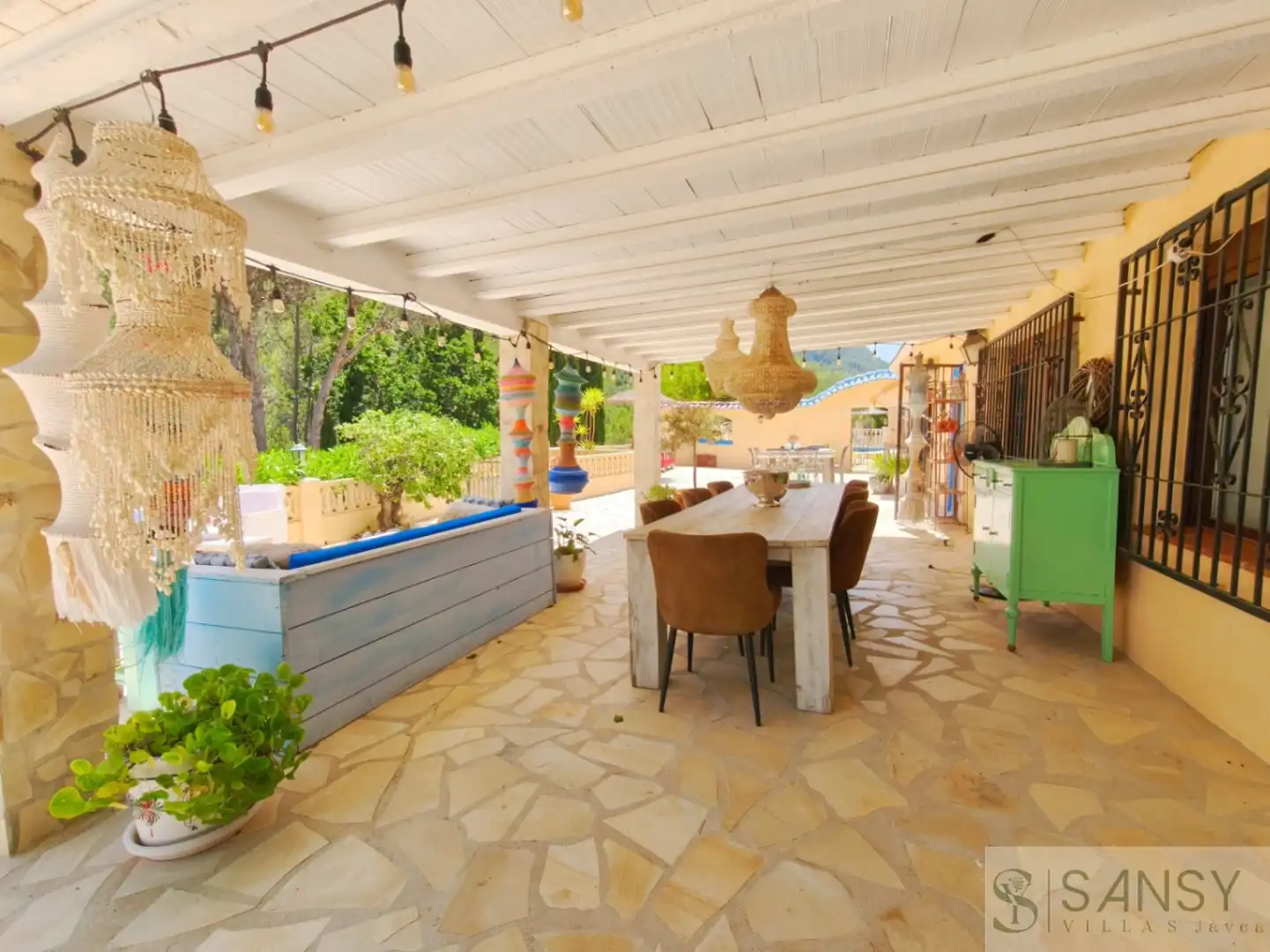 Terrasse von Haus oder Chalet zum Verkauf in Castell de Castells mit Klimaanlage, Terrasse und Abstellraum