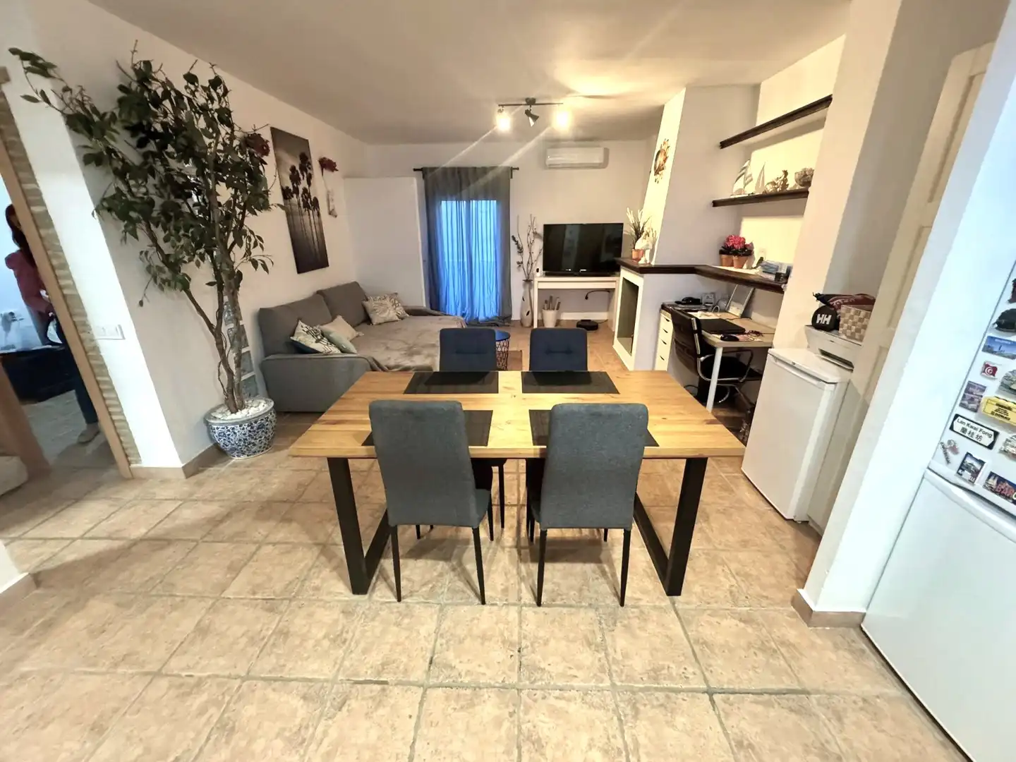 Menjador de Apartament en venda en Valencia amb Aire condicionat, Jardí privat i Terrassa