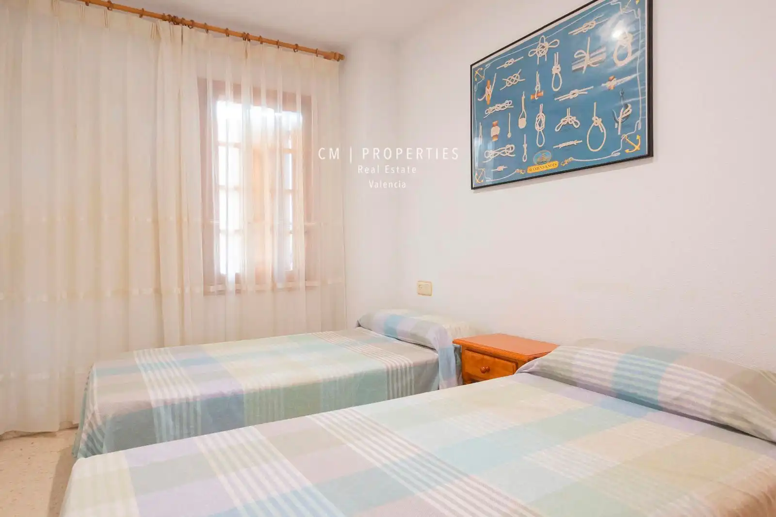 Bedroom of Flat for rent in Alboraya  with Air Conditioner, Heating and Terrace