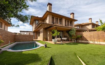Exterior view of Single-family semi-detached for sale in Molina de Segura  with Air Conditioner, Heating and Terrace