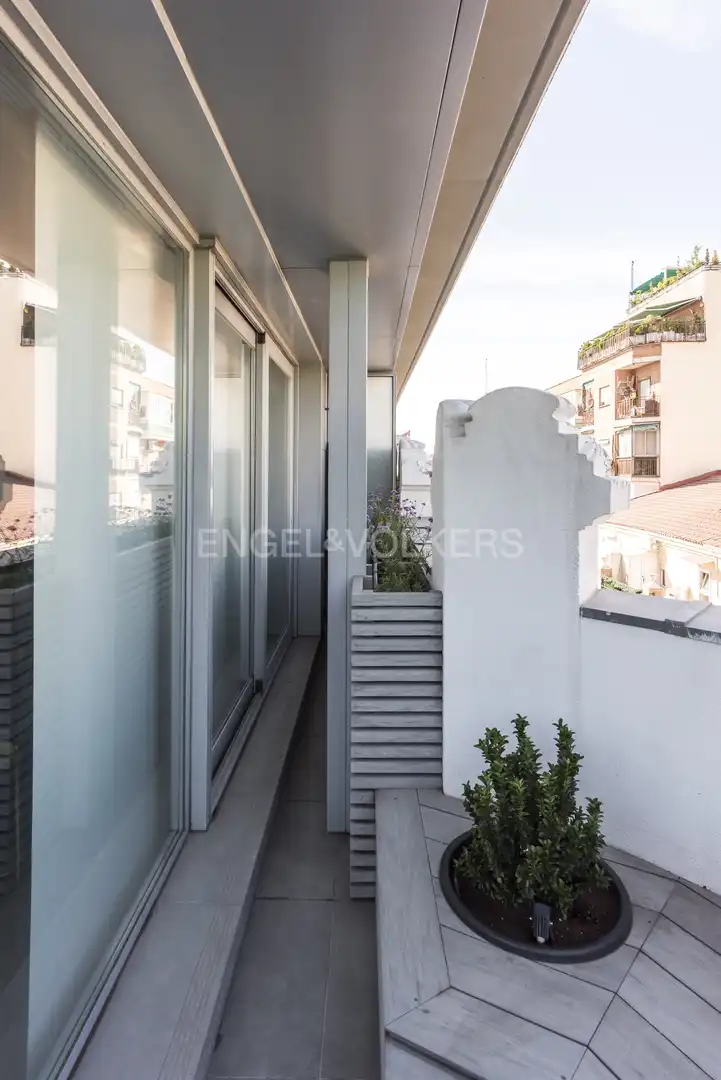 Terrasse von Dachboden zur Miete in Madrid mit Klimaanlage, Heizung und Terrasse