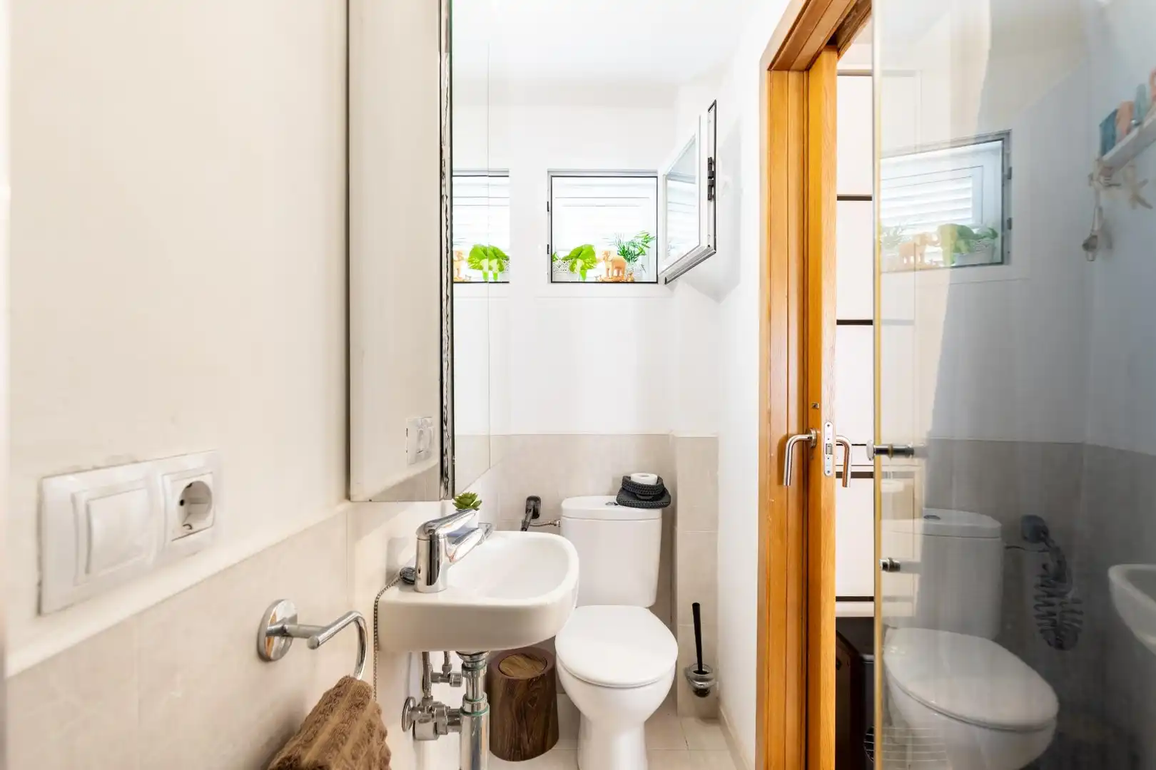 Baño de Casa adosada en venta en  Palma de Mallorca con Aire acondicionado, Calefacción y Jardín privado