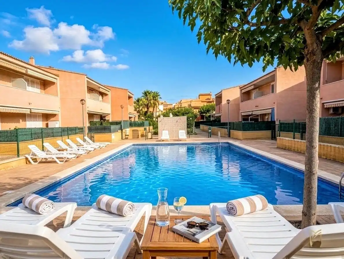 Casa aparellada amb piscina en venda a Platja de Mont-roig
