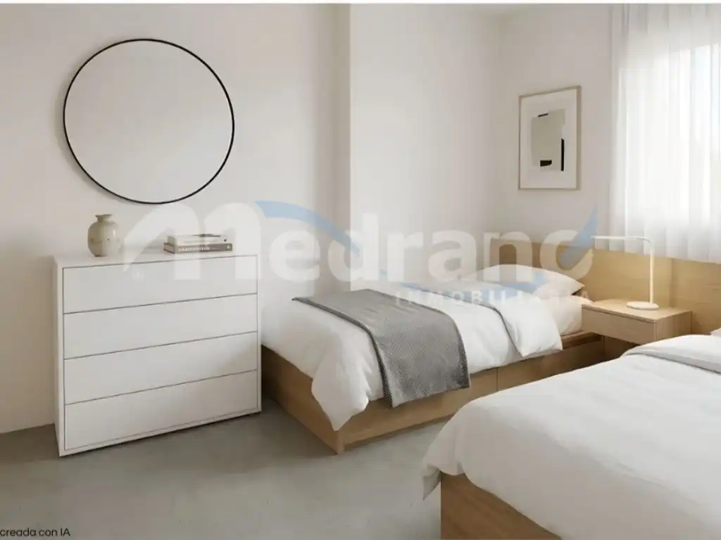 Schlafzimmer von Wohnung zum Verkauf in Benidorm mit Privatgarten, Schwimmbad und Möbliert