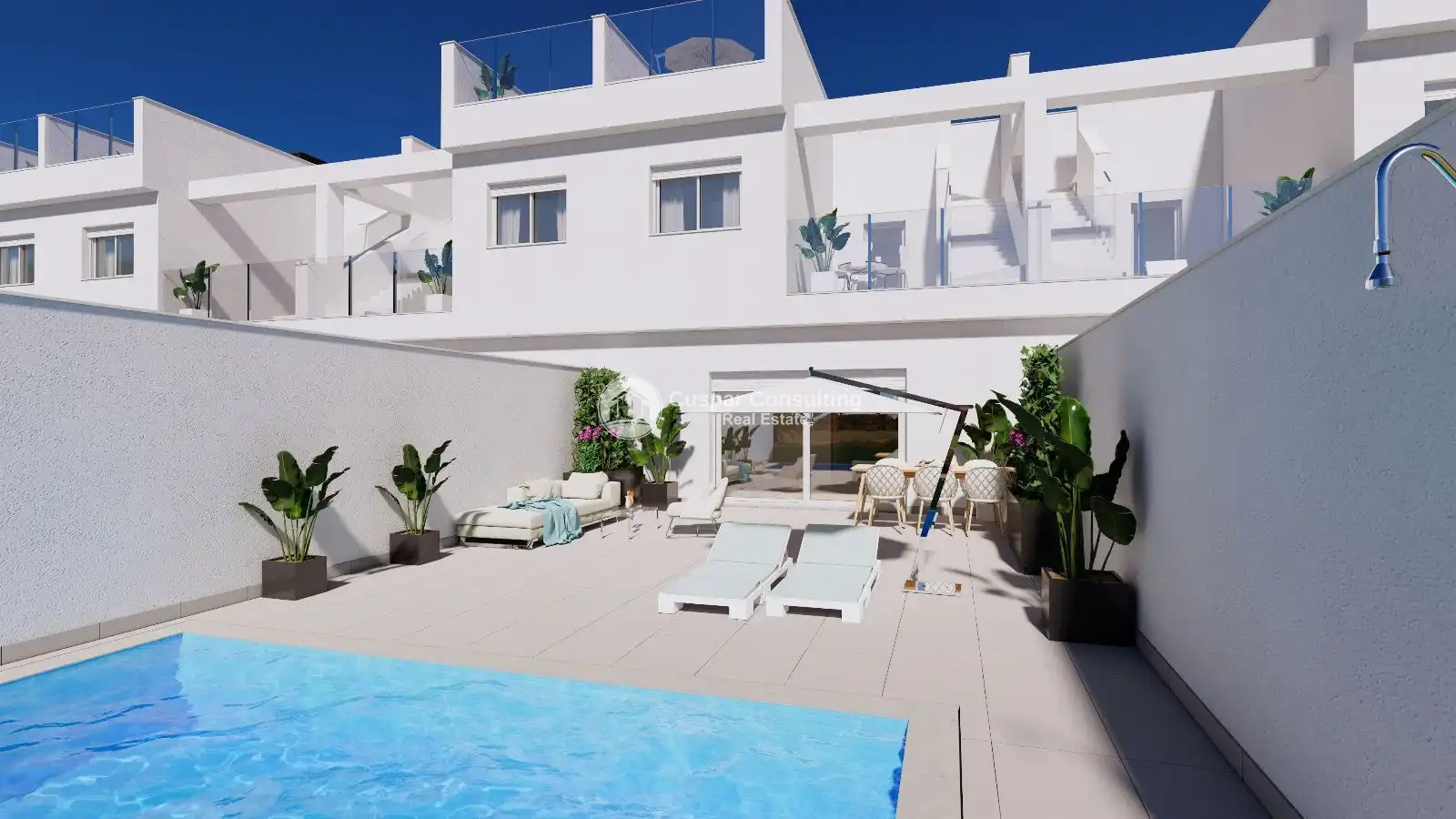 Jardín de Dúplex en venta en Los Alcázares con Aire acondicionado, Calefacción y Terraza
