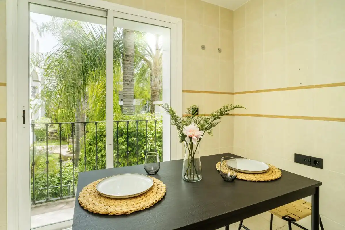 Balcony of Flat for sale in Marbella  with Air Conditioner, Heating and Private garden