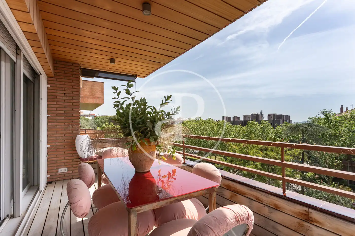 Terraza de Piso de alquiler en Barcelona con Aire acondicionado, Calefacción y Jardín privado